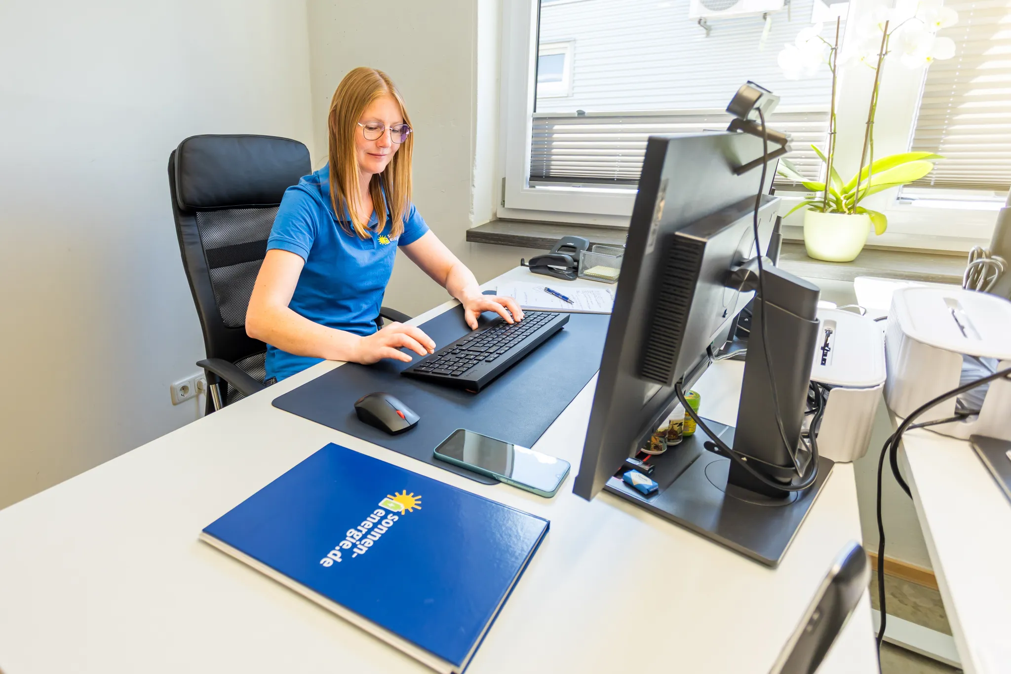 Büro bei Sonnen-Energie